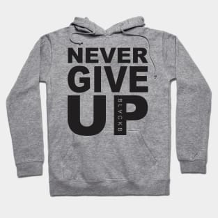 Mo Salah Never Give Up Black Hoodie